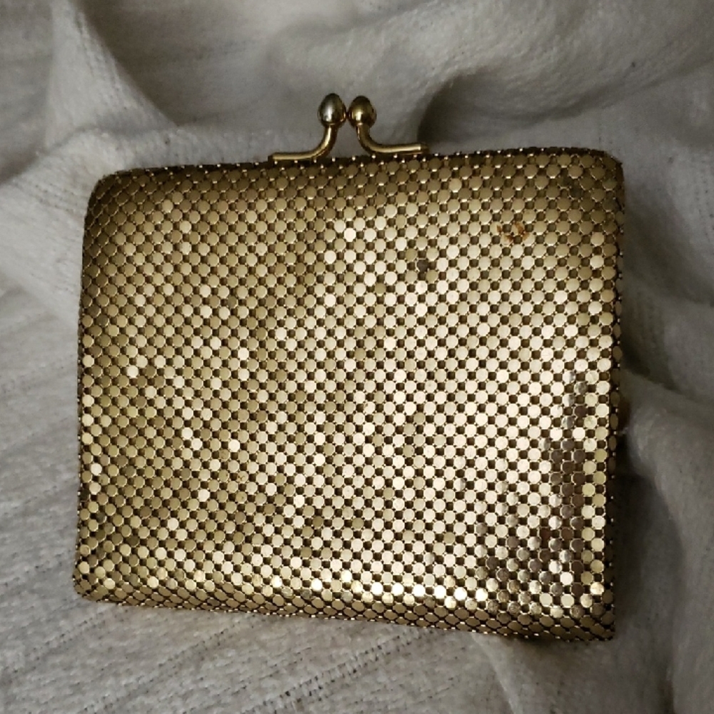 Whiling And Davis Gold Mesh Clutch